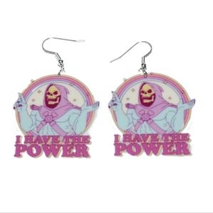 "Know your power" He-man Skeletor pastel earrings